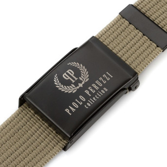 SOLIDNY PASEK PARCIANY PAOLO PERUZZI PW-13-PP 115 cm