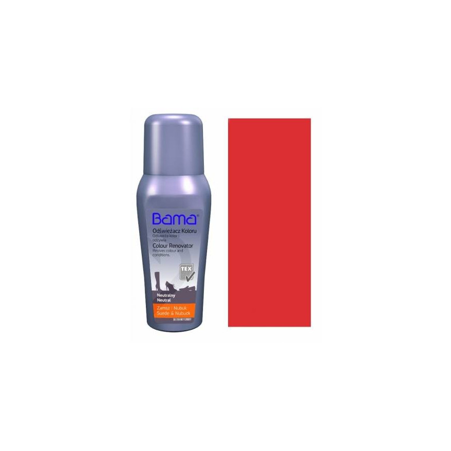 PASTA DO BUTÓW FARBA DO ZAMSZU I NUBUKU BAMA 75 ML 2059/RED