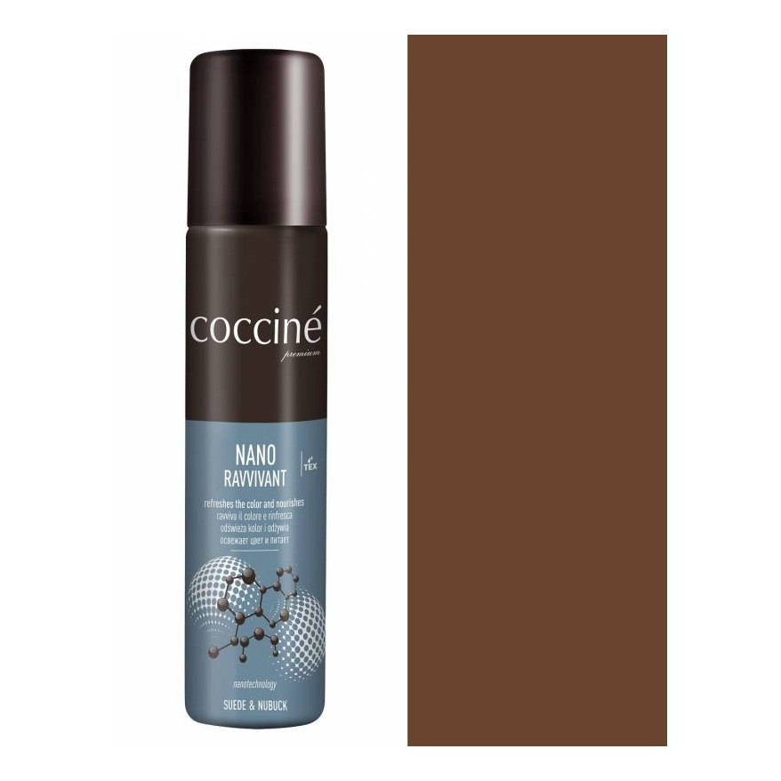 RENOWATOR DO ZAMSZU I NUBUKU NANO RAVVIVANT COCCINE ŚREDNI BRĄZ 12 100 ML