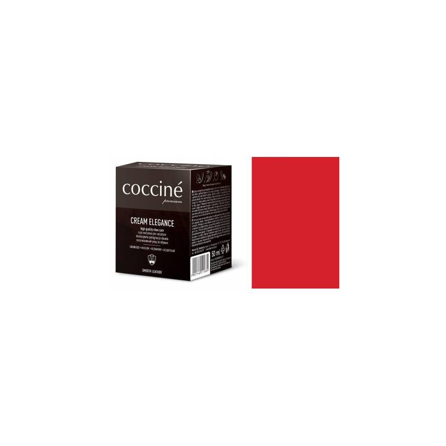 PASTA DO BUTÓW KREM SKÓRY GŁADKIEJ CREAM ELEGANCE CZERWONY 50 ML