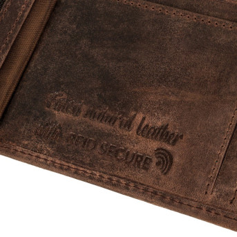 ZESTAW PAOLO PERUZZI: PORTFEL MĘSKI T-03+TORBA MĘSKA T-07 ZUP-07-BR