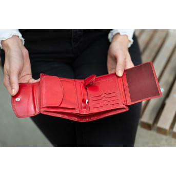 SKÓRZANY PORTFEL DAMSKI PAOLO PERUZZI RFID T-12-RD