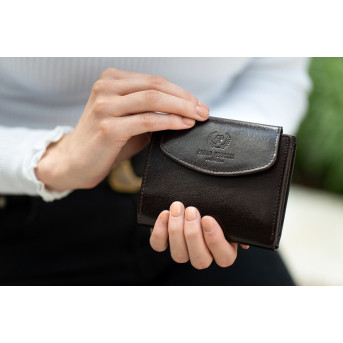 SKÓRZANY PORTFEL DAMSKI PAOLO PERUZZI RFID T-12-BR