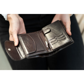 SKÓRZANY PORTFEL DAMSKI PAOLO PERUZZI RFID T-12-BR