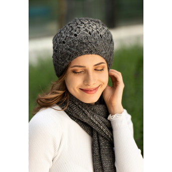 WEŁNIANA CZAPKA ZIMOWA DAMSKA PAOLO PERUZZI A-02-GR