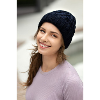 WEŁNIANA CZAPKA ZIMOWA DAMSKA PAOLO PERUZZI A-05-DB