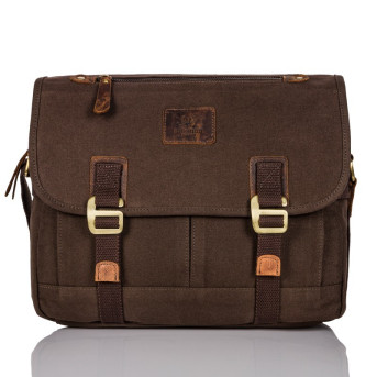 ZESTAW MĘSKI TORBA MĘSKA VINTAGE I PORTFEL SKÓRZANY PAOLO PERUZZI ZUP-18-BR