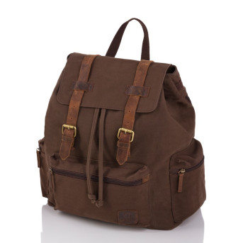 DUŻY MIEJSKI PLECAK DLA MĘŻCZYZNY VINTAGE PAOLO PERUZZI T-24-BR