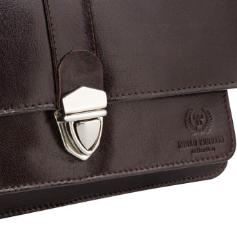 KLASYCZNA SASZETKA MĘSKA DO RĘKI ZE SKÓRY PAOLO PERUZZI T-21-BR