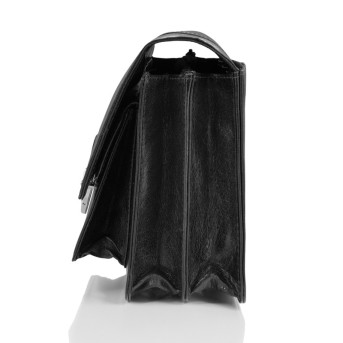 CZARNA SASZETKA MĘSKA DO RĘKI ZE SKÓRY PAOLO PERUZZI T-21-BL