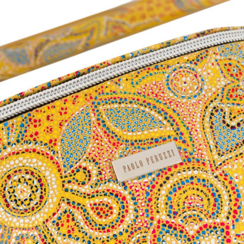 KWIATOWA SASZETKA NERKA SKÓRZANA PAOLO PERUZZI Z-15-U