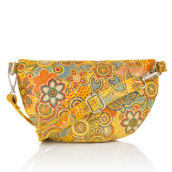 KWIATOWA SASZETKA NERKA SKÓRZANA PAOLO PERUZZI Z-15-U