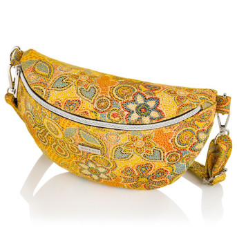 KWIATOWA SASZETKA NERKA SKÓRZANA PAOLO PERUZZI Z-15-U