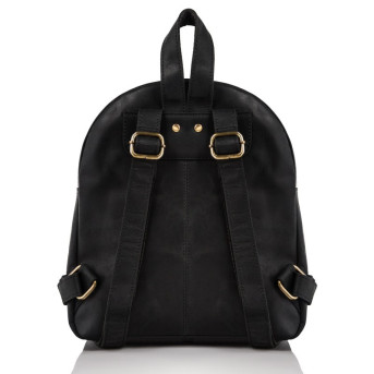 ZESTAW UPOMINKOWY DLA NIEJ ZUP-25-BL: PLECAK SKÓRZANY T-18-BL PORTFEL T-11-BL