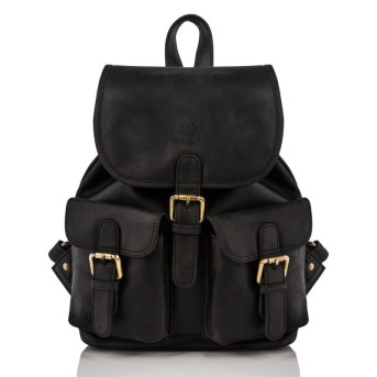 ZESTAW UPOMINKOWY DLA NIEJ ZUP-26-BL: PLECAK T-16-BL PORTFEL SKÓRZANY  T-01-BL