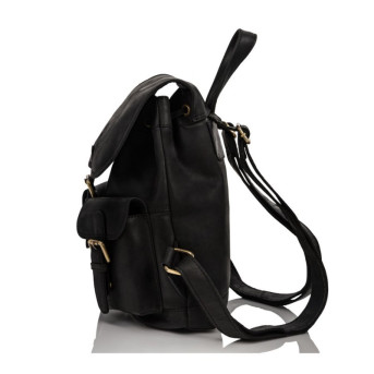 ZESTAW UPOMINKOWY DLA NIEJ ZUP-26-BL: PLECAK T-16-BL PORTFEL SKÓRZANY  T-01-BL