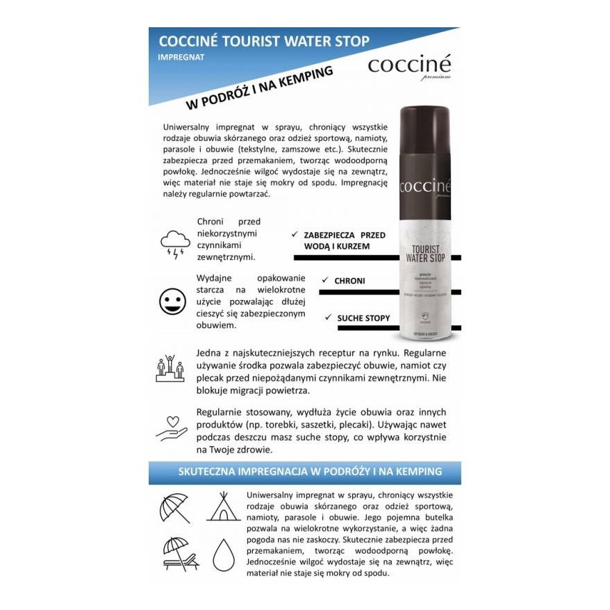 WODOODPORNY IMPREGNAT DO SKÓR I TEKSTYLIÓW WATER STOP 2100 400 ML