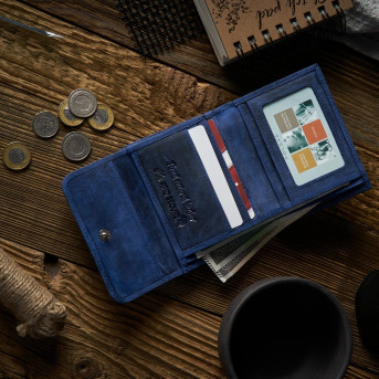 PORTFEL DAMSKI SKÓRZANY VINTAGE RETRO T-11-DB