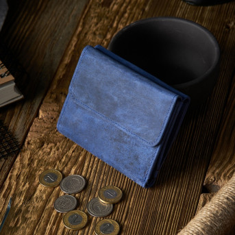 PORTFEL DAMSKI SKÓRZANY VINTAGE RETRO T-11-DB