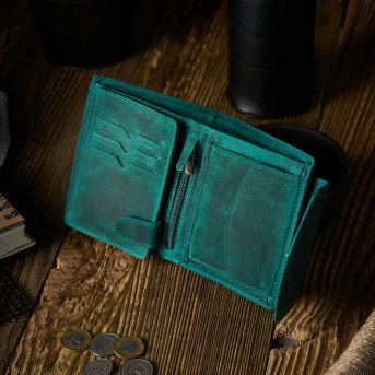 PORTFEL DAMSKI ZIELONY PAOLO PERUZZI RFID T-12-GR