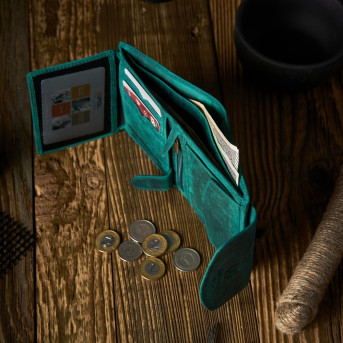 PORTFEL DAMSKI ZIELONY PAOLO PERUZZI RFID T-12-GR