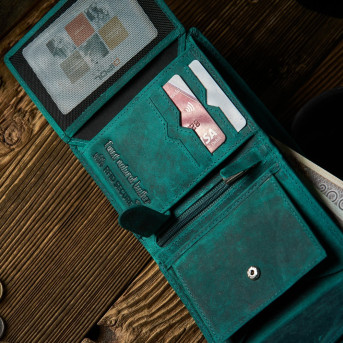 PORTFEL DAMSKI ZIELONY PAOLO PERUZZI RFID T-12-GR