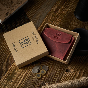 PORTFEL DAMSKI CZERWONY VINTAGE PAOLO PERUZZI RFID T-12-HR