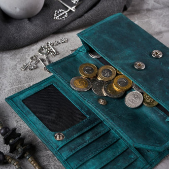 DAMSKI PORTFEL ZE SKÓRY NATURALNEJ RFID PAOLO PERUZZI T-44-GR