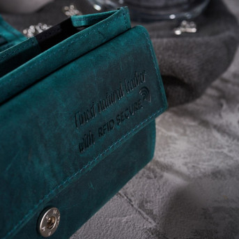 DAMSKI PORTFEL ZE SKÓRY NATURALNEJ RFID PAOLO PERUZZI T-44-GR