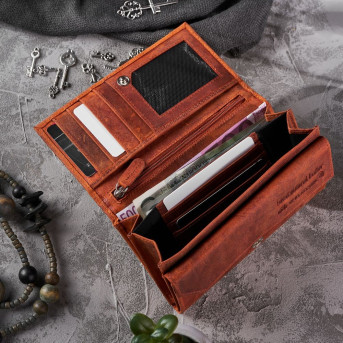 VINTAGE PORTFEL DAMSKI W KWIATY RFID PAOLO PERUZZI T-44-OR