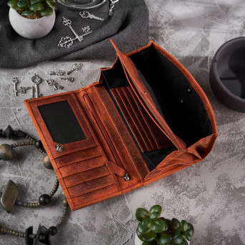 VINTAGE PORTFEL DAMSKI W KWIATY RFID PAOLO PERUZZI T-44-OR