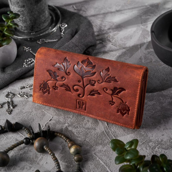 VINTAGE PORTFEL DAMSKI W KWIATY RFID PAOLO PERUZZI T-44-OR