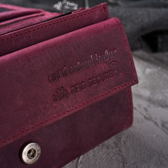 DAMSKI PORTFEL ZE SKÓRY NATURALNEJ VINTAGE RFID PAOLO PERUZZI T-44-CHR