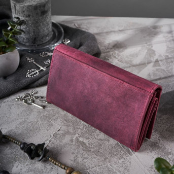 DAMSKI PORTFEL ZE SKÓRY NATURALNEJ VINTAGE RFID PAOLO PERUZZI T-44-CHR