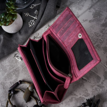 DAMSKI PORTFEL ZE SKÓRY NATURALNEJ VINTAGE RFID PAOLO PERUZZI T-44-CHR