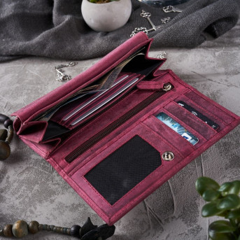 DAMSKI PORTFEL ZE SKÓRY NATURALNEJ VINTAGE RFID PAOLO PERUZZI T-44-CHR