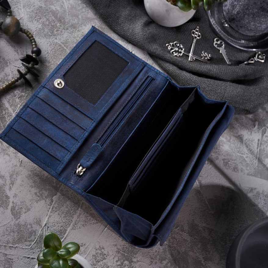 PRAKTYCZNY PORTFEL DAMSKI W KWIATY RFID PAOLO PERUZZI T-44-DB