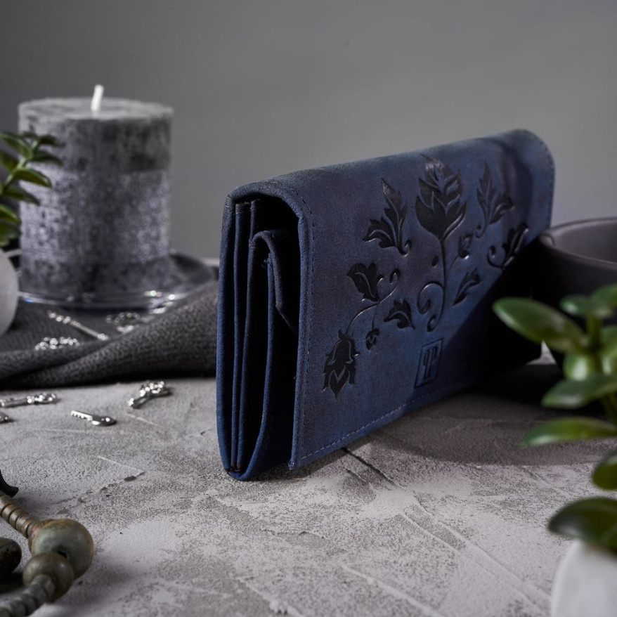 PRAKTYCZNY PORTFEL DAMSKI W KWIATY RFID PAOLO PERUZZI T-44-DB