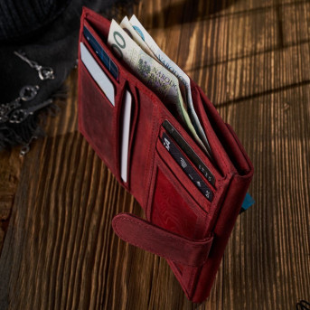 DAMSKI PORTFEL VINTAGE RFID PAOLO PERUZZI T-35-RD