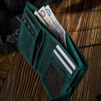 PORTFEL DAMSKI VINTAGE ZE SKÓRY RFID PAOLO PERUZZI T-35-GR