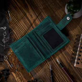 PORTFEL DAMSKI VINTAGE ZE SKÓRY RFID PAOLO PERUZZI T-35-GR