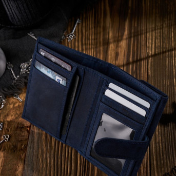 PORTFEL DAMSKI VINTAGE ZE SKÓRY RFID PAOLO PERUZZI T-35-DB