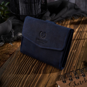 PORTFEL DAMSKI VINTAGE ZE SKÓRY RFID PAOLO PERUZZI T-35-DB