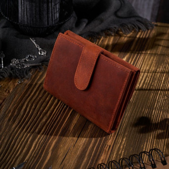 MŁODZIEŻOWY PORTFEL SKÓRZANY RFID VINTAGE PAOLO PERUZZI T-35-OR