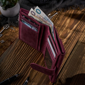 MŁODZIEŻOWY PORTFEL SKÓRZANY RFID PAOLO PERUZZI PORTFEL T-35-CHR