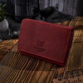 DAMSKI PORTFEL SKÓRZANY Z OCHRONĄ RFID PAOLO PERUZZI T-33-RD