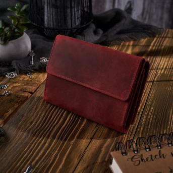 DAMSKI PORTFEL SKÓRZANY Z OCHRONĄ RFID PAOLO PERUZZI T-33-RD