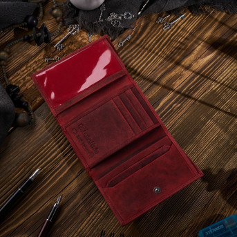 DAMSKI PORTFEL SKÓRZANY Z OCHRONĄ RFID PAOLO PERUZZI T-33-RD