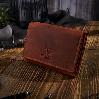 MŁODZIEŻOWY PORTFEL ZE SKÓRY NATURALNEJ RFID PAOLO PERUZZI T-33-OR