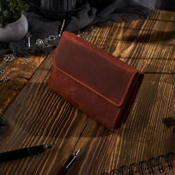 MŁODZIEŻOWY PORTFEL ZE SKÓRY NATURALNEJ RFID PAOLO PERUZZI T-33-OR